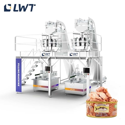 PLC 제어 자동 참치 충전기 20-40 병/분